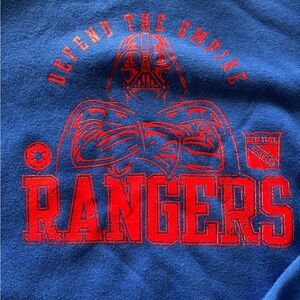 New York rangers x Star Wars Blue and Red Graphic hoodie nwt